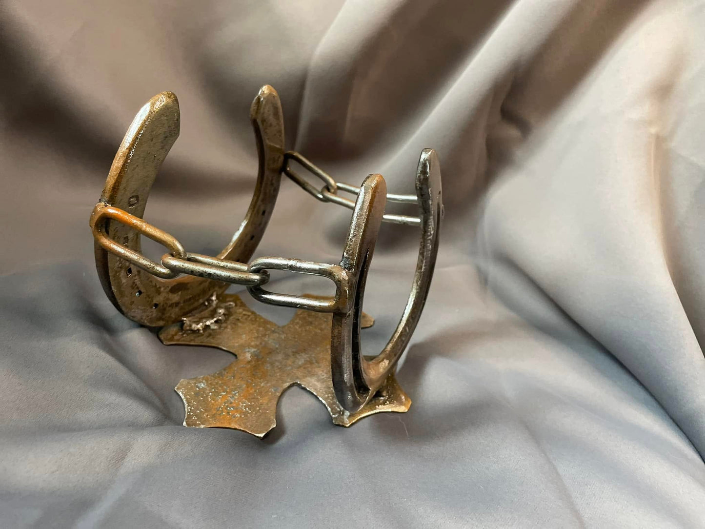 Porte bouteille fer à cheval