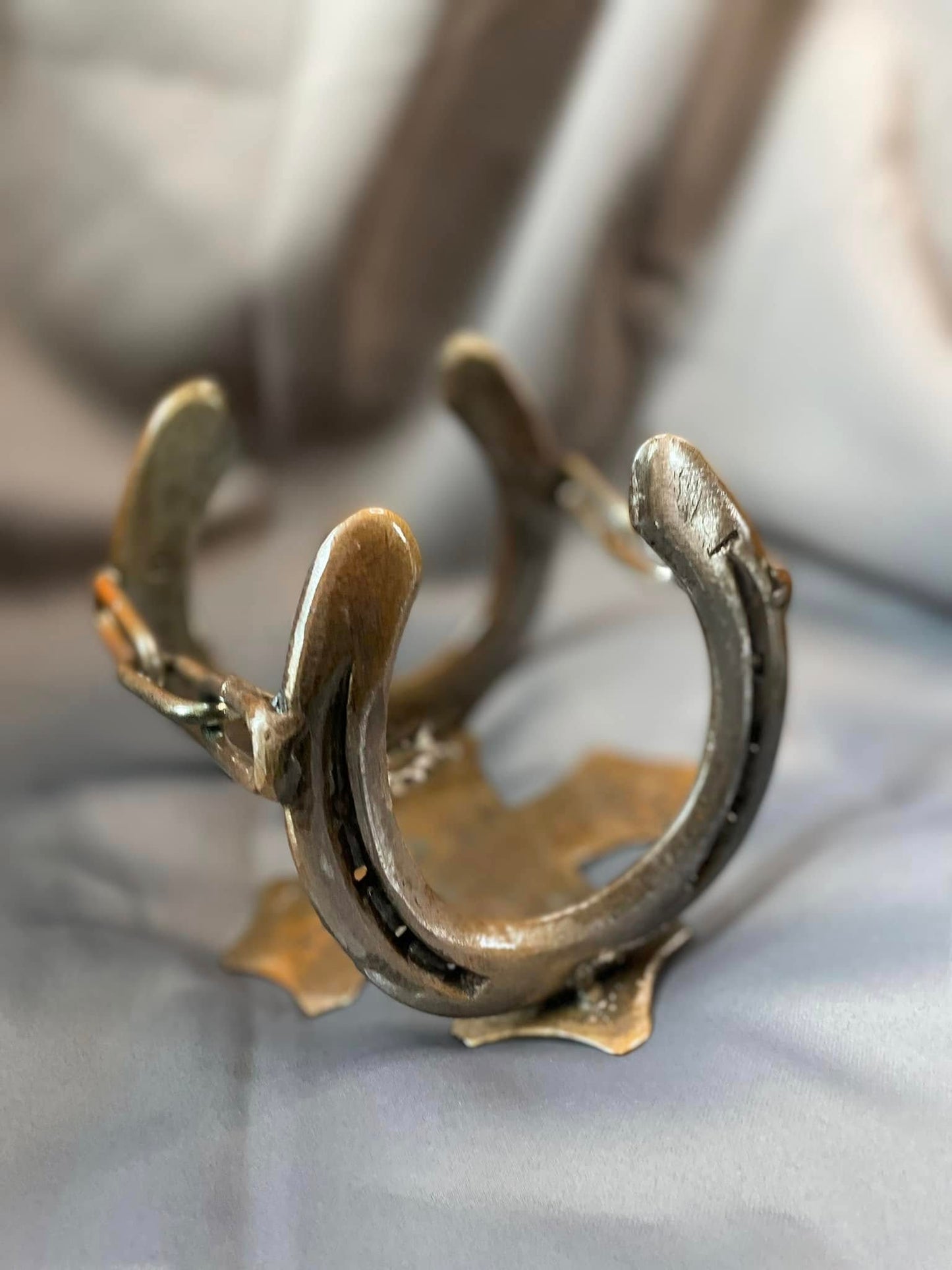 Porte bouteille fer à cheval