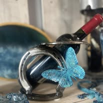 Porte bouteille fer à cheval